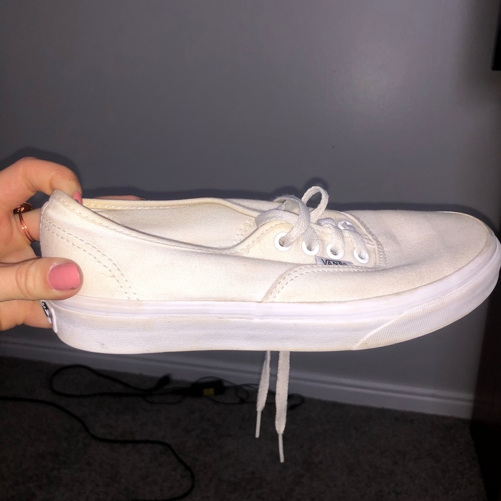 White Vans shoes